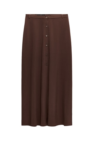 Jupe droite - Marron