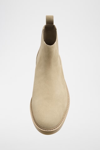 Bottines Chelsea en nubuck - Beige