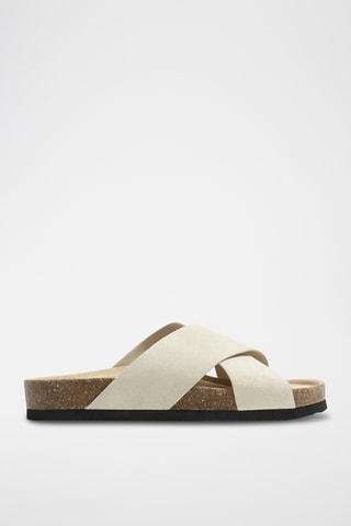 Mules en cuir - Ecru