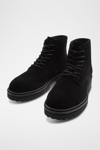 Boots en nubuck - Noir