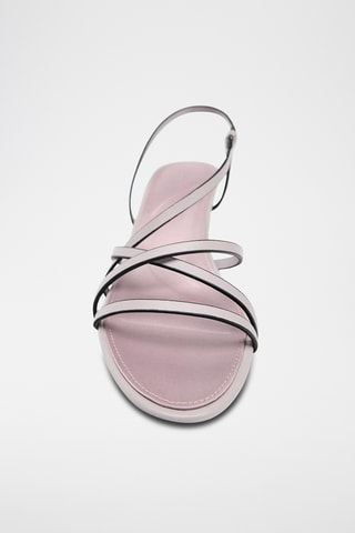 Sandales à talons en cuir - Rose