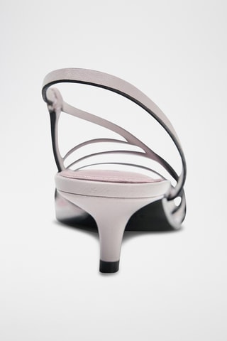 Sandales à talons en cuir - Rose