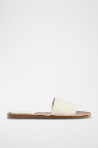 Mules en cuir - Blanc