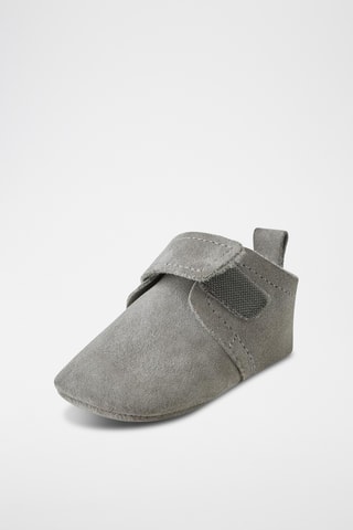 Chaussons en nubuck - Gris foncé