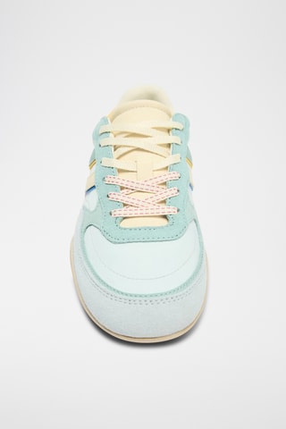 Baskets en cuir - Vert d’eau