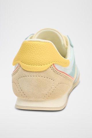 Baskets en cuir - Vert d’eau