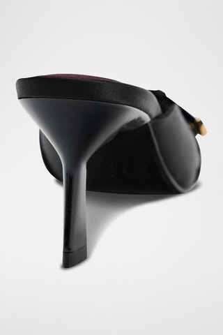 Mules à talons - Noir