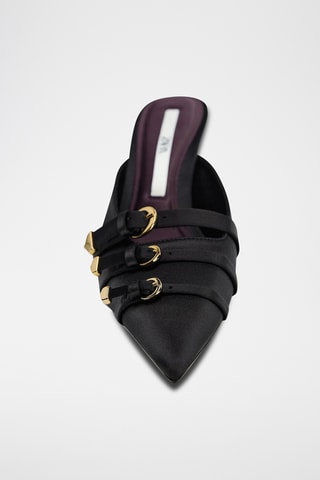 Mules à talons - Noir