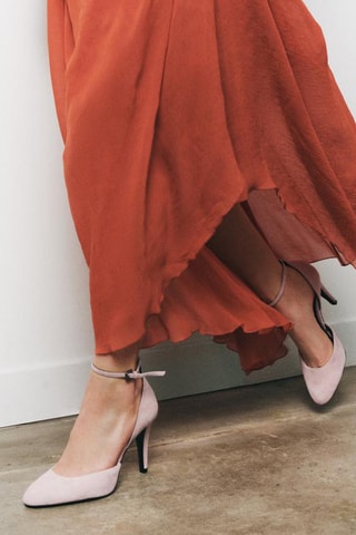 Escarpins en nubuck - Rose