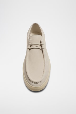 Mocassins en nubuck - Ecru