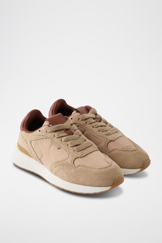 Baskets en nubuck - Marron clair
