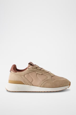 Baskets en nubuck - Marron clair