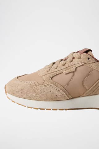 Baskets en nubuck - Marron clair