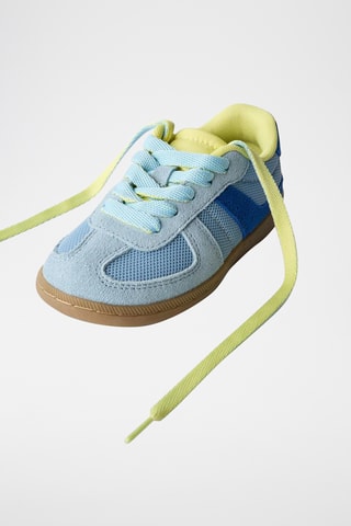 Baskets en nubuck - Ciel