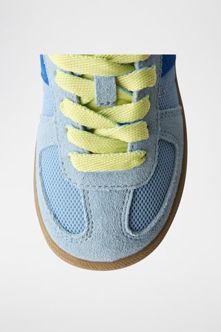 Baskets en nubuck - Ciel