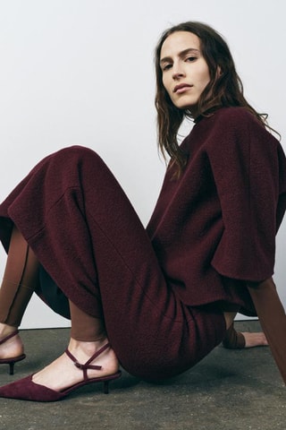 Escarpins en nubuck - Bordeaux