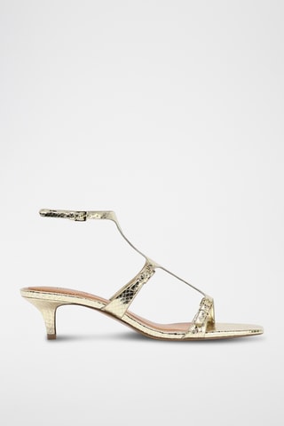 Sandales à talons - Doré