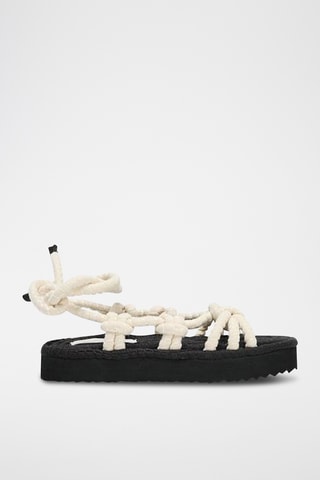 Spartiates plateformes - Ecru