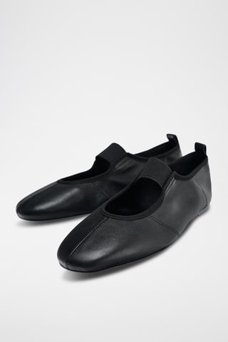 Babies en cuir - Noir