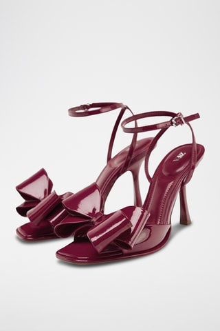 Sandales à talons - Rouge