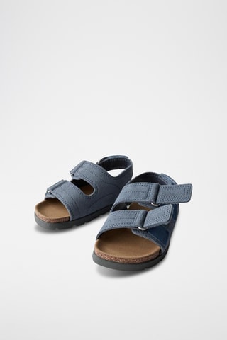 Sandales en nubuck - Bleu foncé