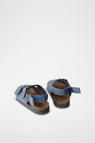 Sandales en nubuck - Bleu foncé