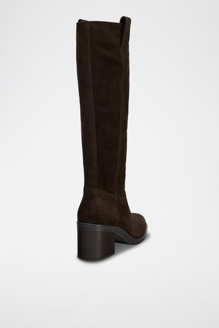 Bottes en nubuck - Marron foncé