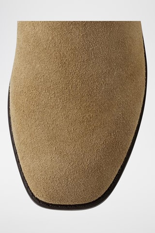 Bottines en nubuck - Beige