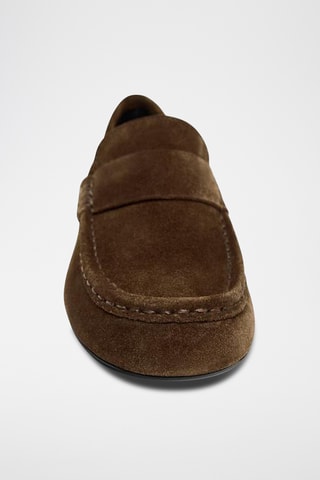 Mocassins en nubuck - Marron