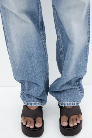 Sandales compensées - Marron