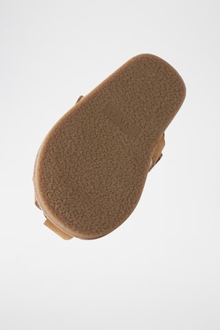 Sandales en nubuck - Marron clair