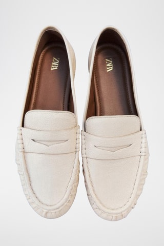 Mocassins en cuir - Blanc
