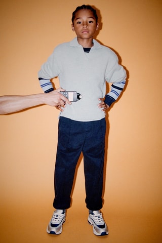 Baskets - Gris et bleu marine