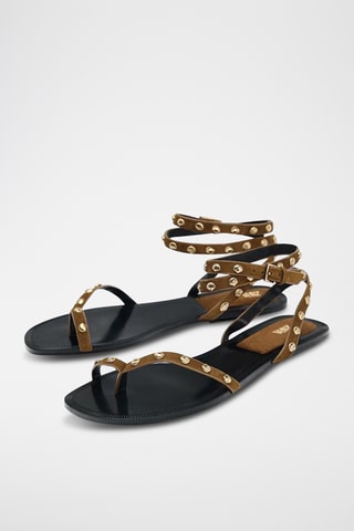 Spartiates en nubuck - Marron