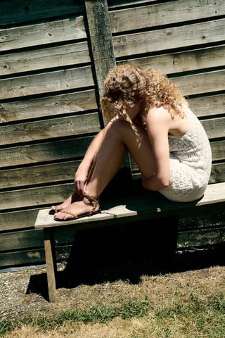 Spartiates en nubuck - Marron