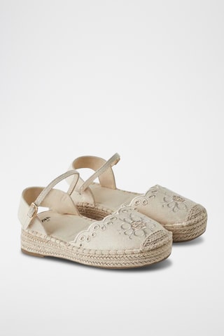 Espadrilles plateformes - Ecru