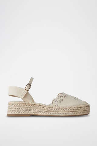 Espadrilles plateformes - Ecru