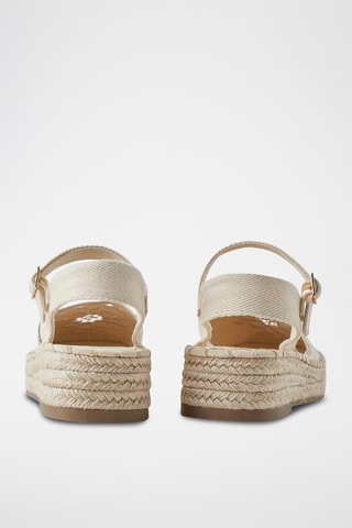 Espadrilles plateformes - Ecru