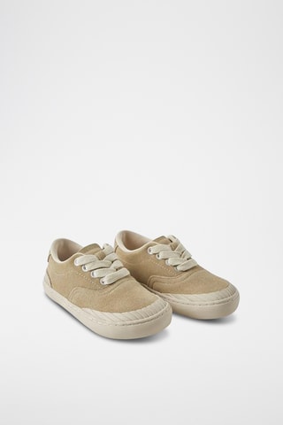 Baskets en nubuck - Camel