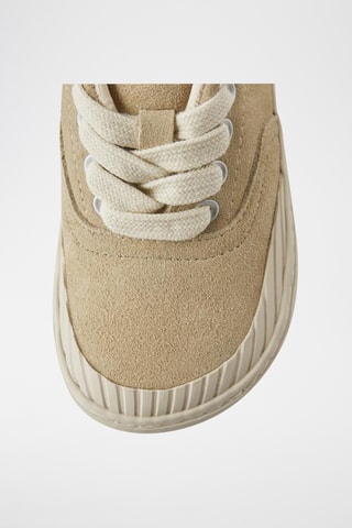Baskets en nubuck - Camel