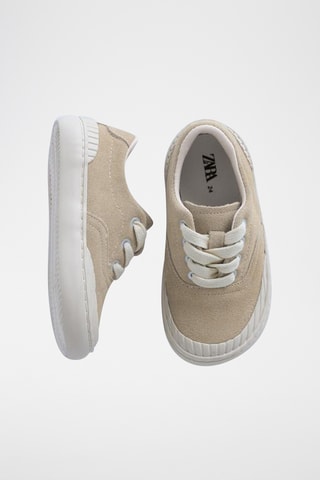 Baskets en nubuck - Camel