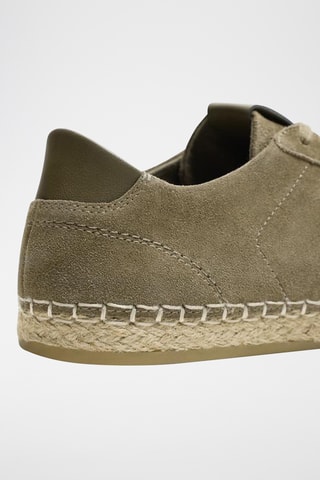 Baskets en nubuck - Kaki