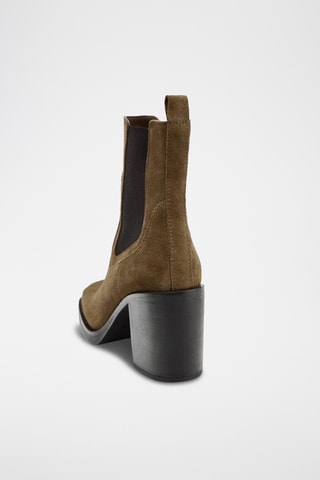 Bottines Chelsea en nubuck - Marron clair