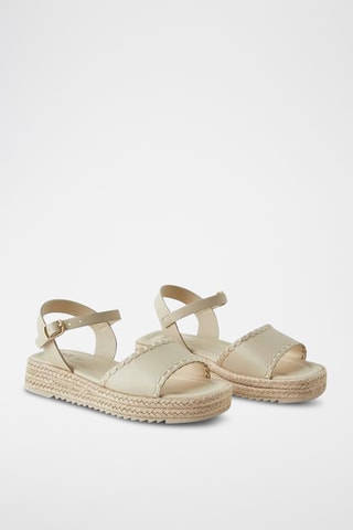 Sandales plateformes - Ecru