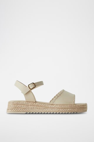 Sandales plateformes - Ecru