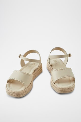 Sandales plateformes - Ecru