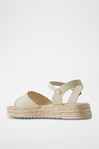 Sandales plateformes - Ecru