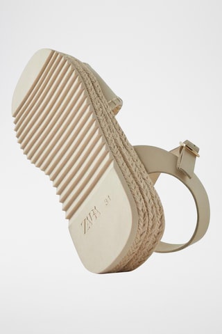 Sandales plateformes - Ecru