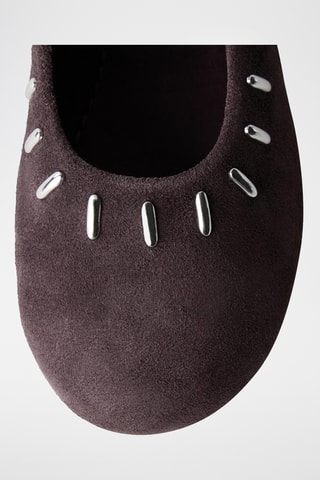 Ballerines en nubuck - Violet