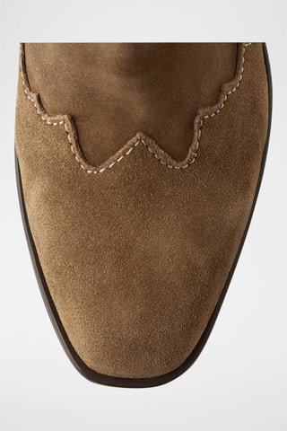 Bottines en nubuck - Marron